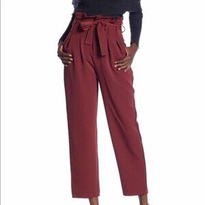 NWT, $140, ROMEO & JULIET Rust Paperbag Pants - Small
